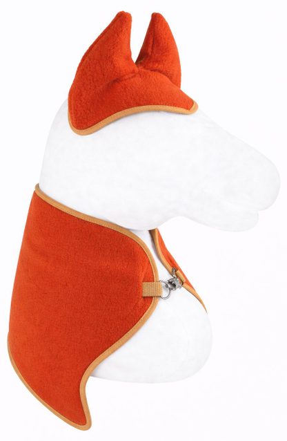 Zestaw dla Hobby Horse uniwersalny A4 i A5: polarowa derka + nauszniki – rudy