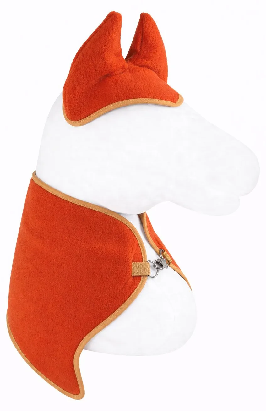 Zestaw dla Hobby Horse uniwersalny A4 i A5: polarowa derka + nauszniki – rudy