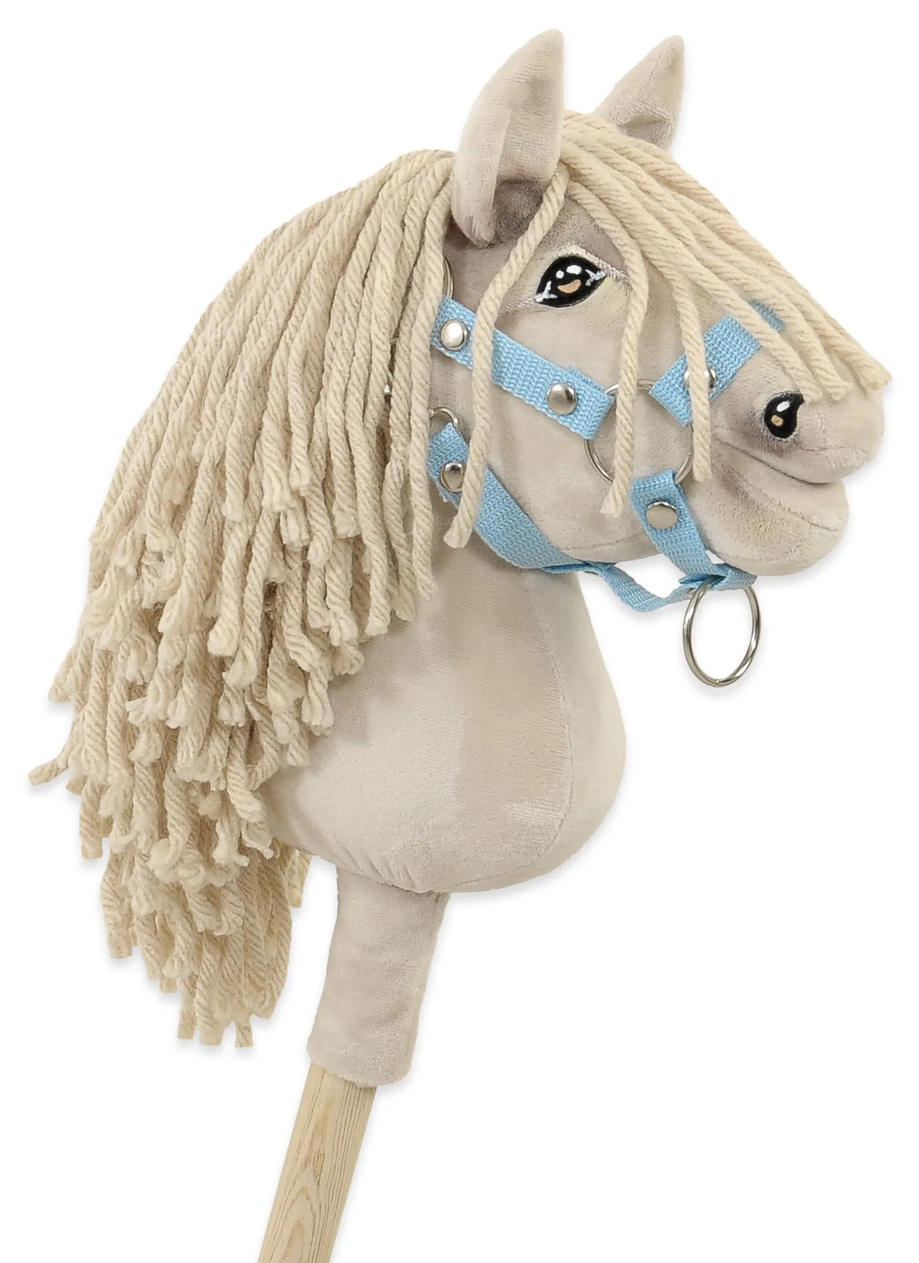 Hobby Horse Mały koń na kiju Premium kremowy cremello A5