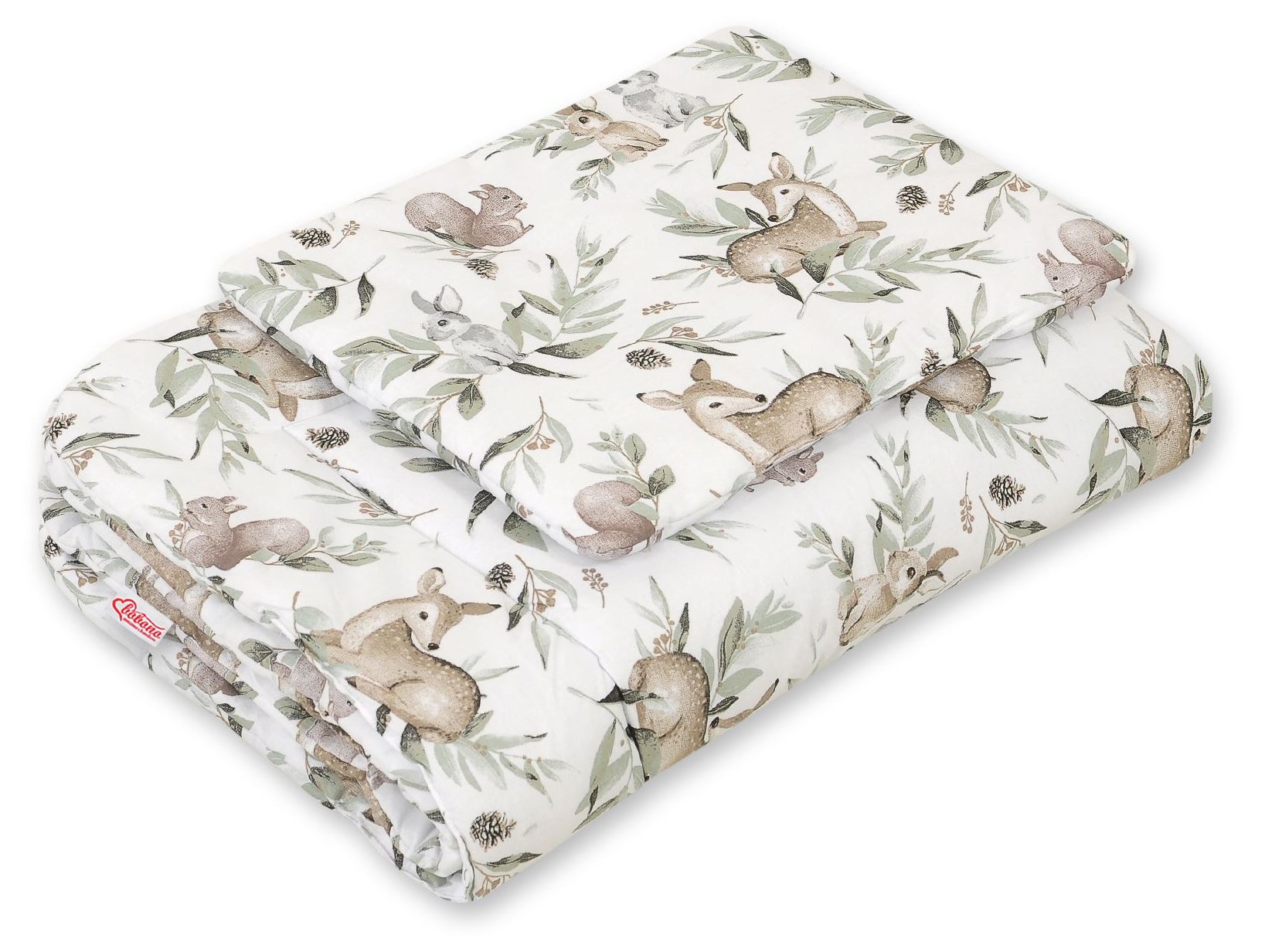 Komplet pościeli dla niemowląt z wypełnieniem 2-cz 75x100cm NEWBORN - misie niebieskie