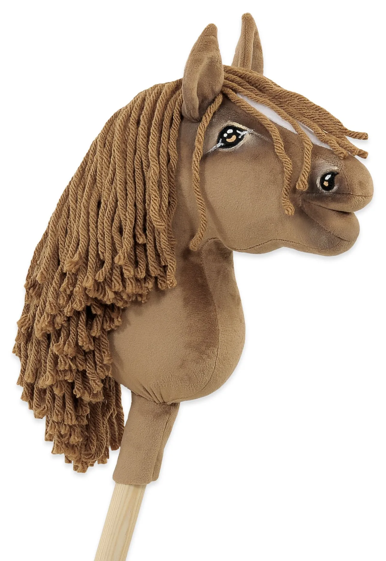 Hobby Horse Mały koń na kiju Premium brązowy jasny kasztan A5