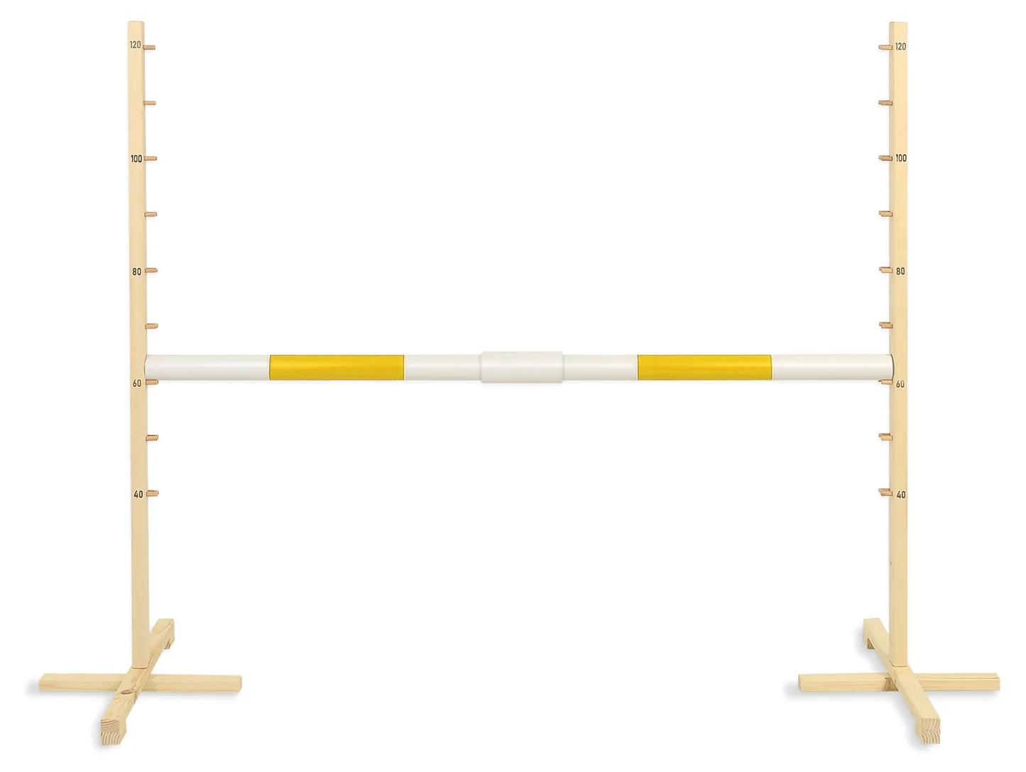 Przeszkoda skokowa do Hobby Horse 160cm, h-120 cm, belka niebieska