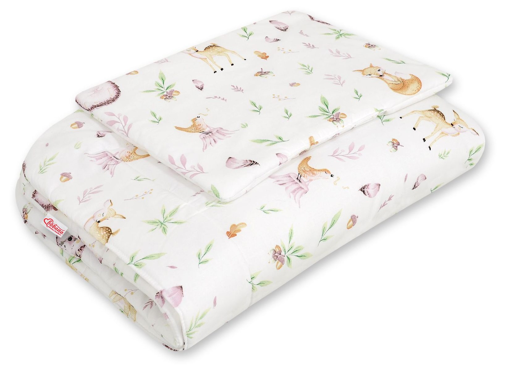 Komplet pościeli dla niemowląt z wypełnieniem 2-cz 75x100cm NEWBORN - misie niebieskie