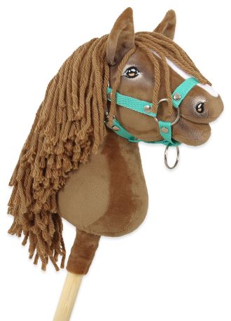 Hobby Horse Średni koń na kiju Premium brązowy jasny kasztan A4