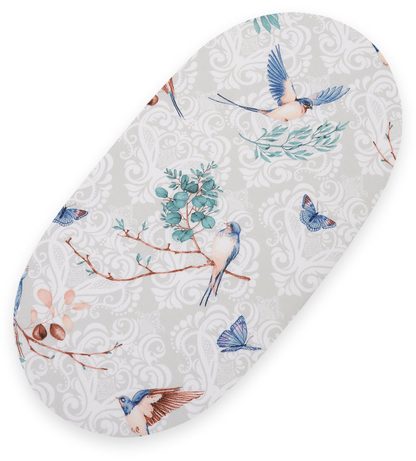 Prześcieradło bawełniane do kosza Mojżesza Boho wózka gondoli 75x35 cm - beżowe