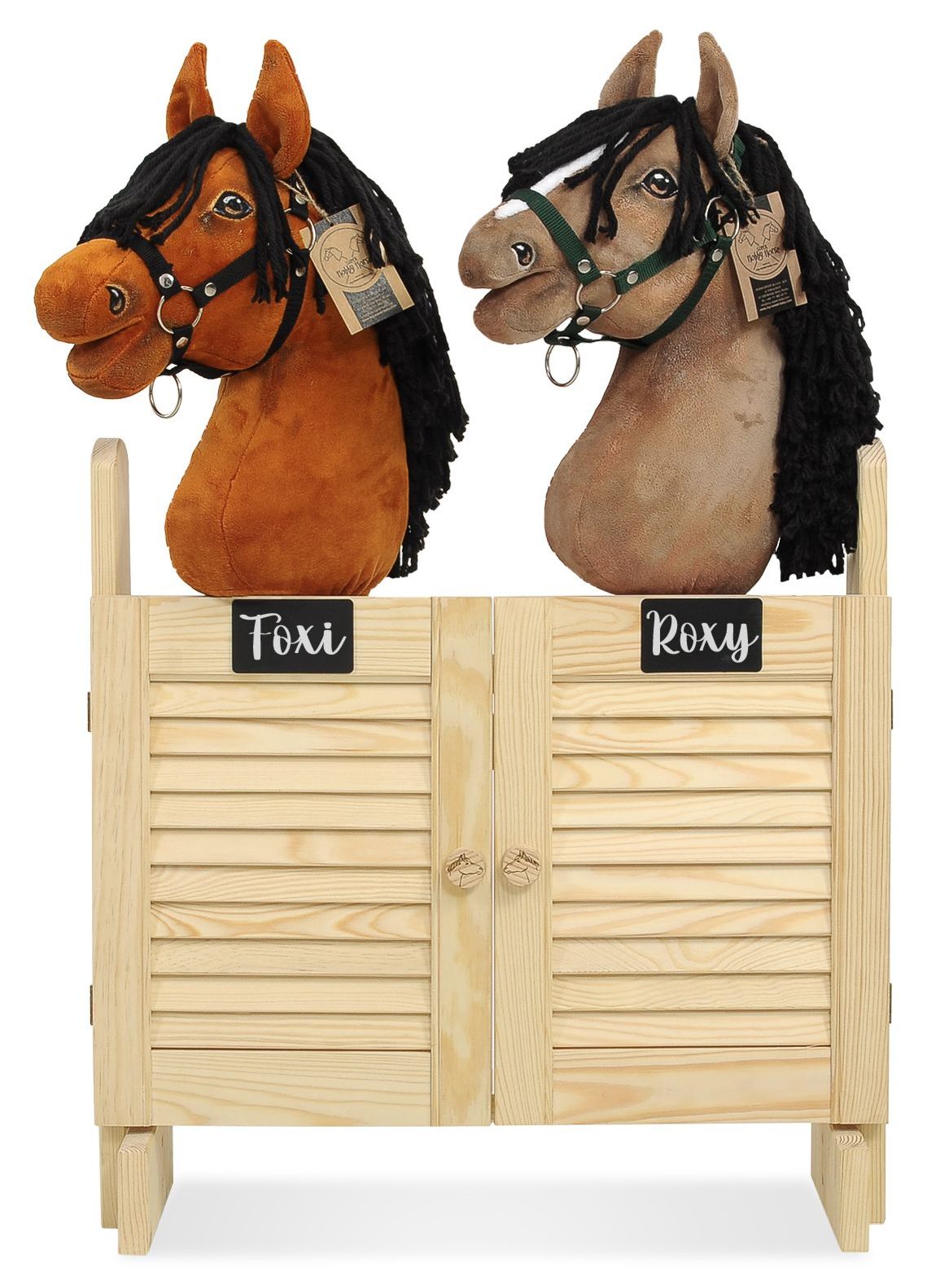 Duża podwójna stajnia Hobby Horse z drzwiczkami