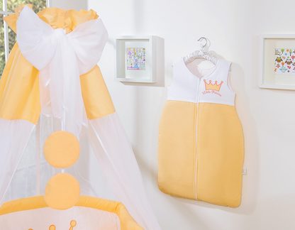 Śpiworek dla dzieci bawełniany M 6-12 mcy TOG 2.5 całoroczny ocieplany Little Princess brzoskwiniowy