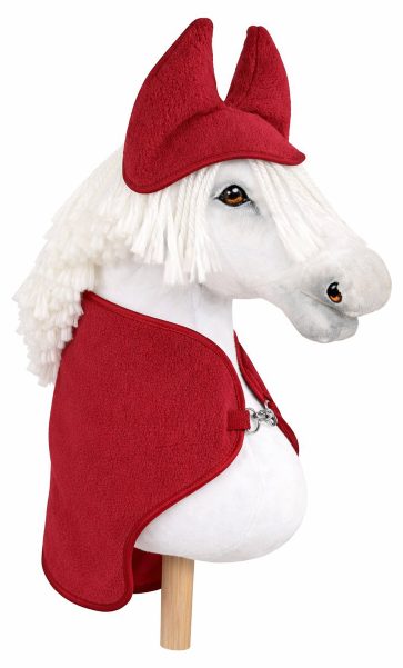 Zestaw dla Hobby Horse A3: polarowa derka + nauszniki – kremowy