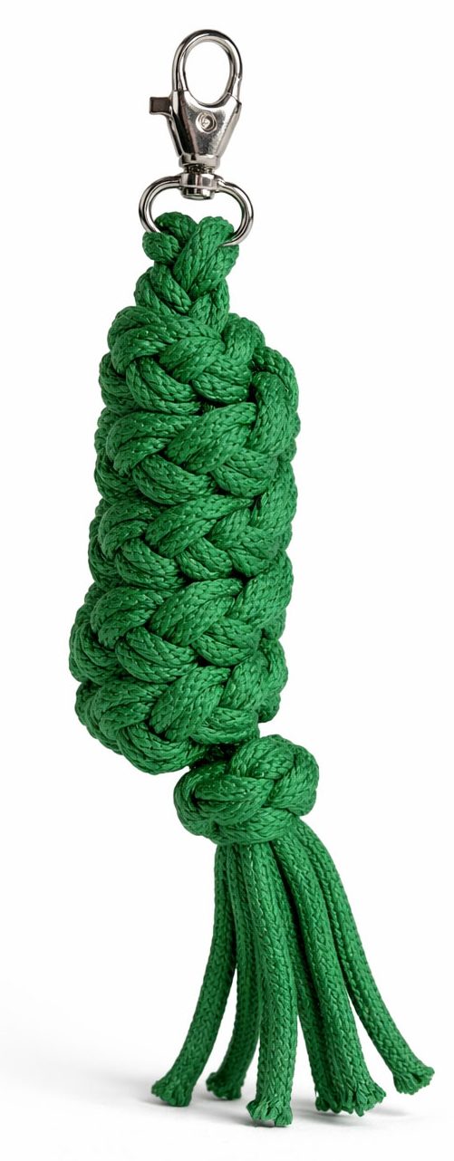 Uwiąz dla konia Hobby Horse pleciony ze sznurka – neon green