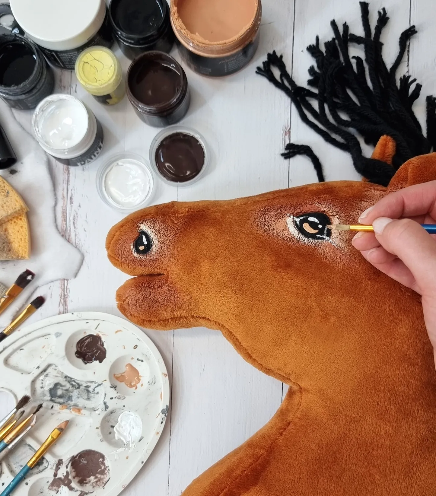 Hobby Horse Duży koń na kiju Premium -  jasnogniady II A3