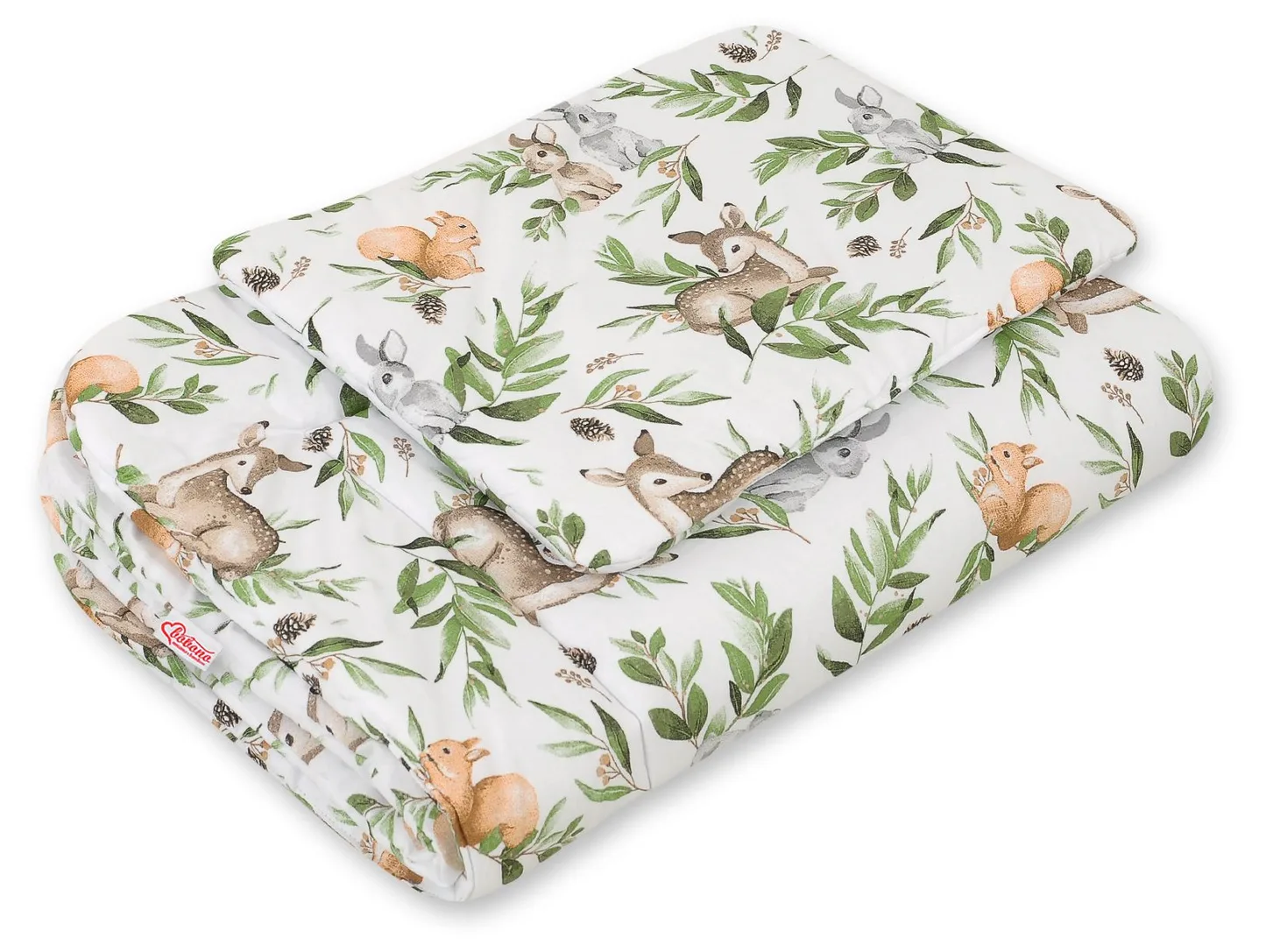 Komplet pościeli dla niemowląt z wypełnieniem 2-cz 75x100cm NEWBORN - misie niebieskie