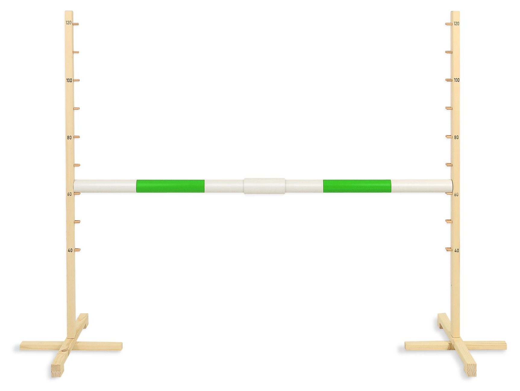 Przeszkoda skokowa do Hobby Horse 160cm, h-120 cm, belka niebieska