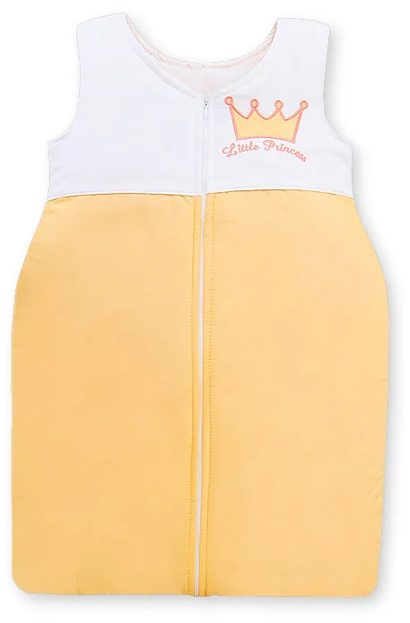Śpiworek dla dzieci bawełniany M 6-12 mcy TOG 2.5 całoroczny ocieplany Little Princess brzoskwiniowy