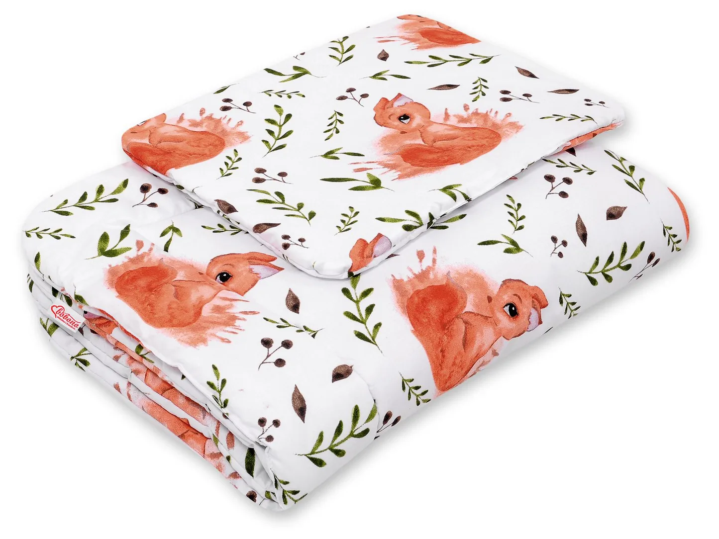 Komplet pościeli dla niemowląt z wypełnieniem 2-cz 75x100cm NEWBORN - misie niebieskie