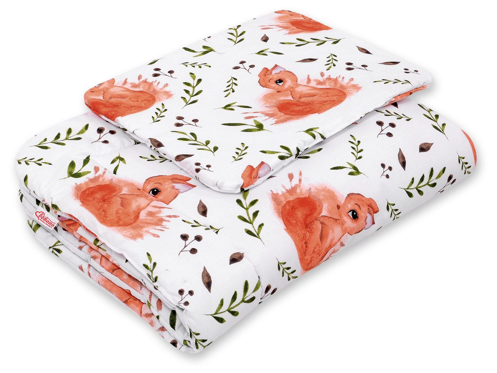 Komplet pościeli dla niemowląt z wypełnieniem 2-cz 75x100cm NEWBORN - misie niebieskie