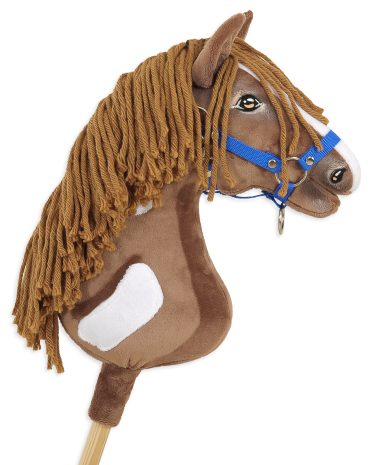 Hobby Horse Duży koń na kiju Premium - western II gniady z brązową grzywą A3