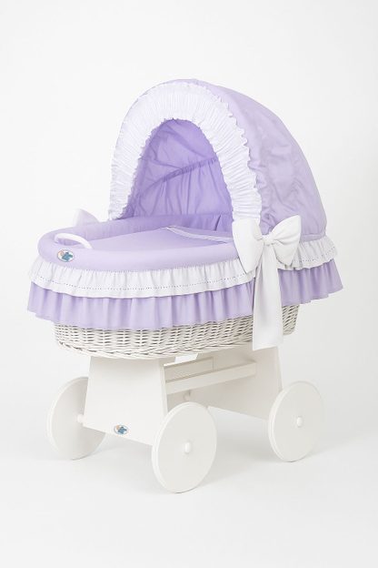 Kosz Mojżesza z budką- Little Angel biały
