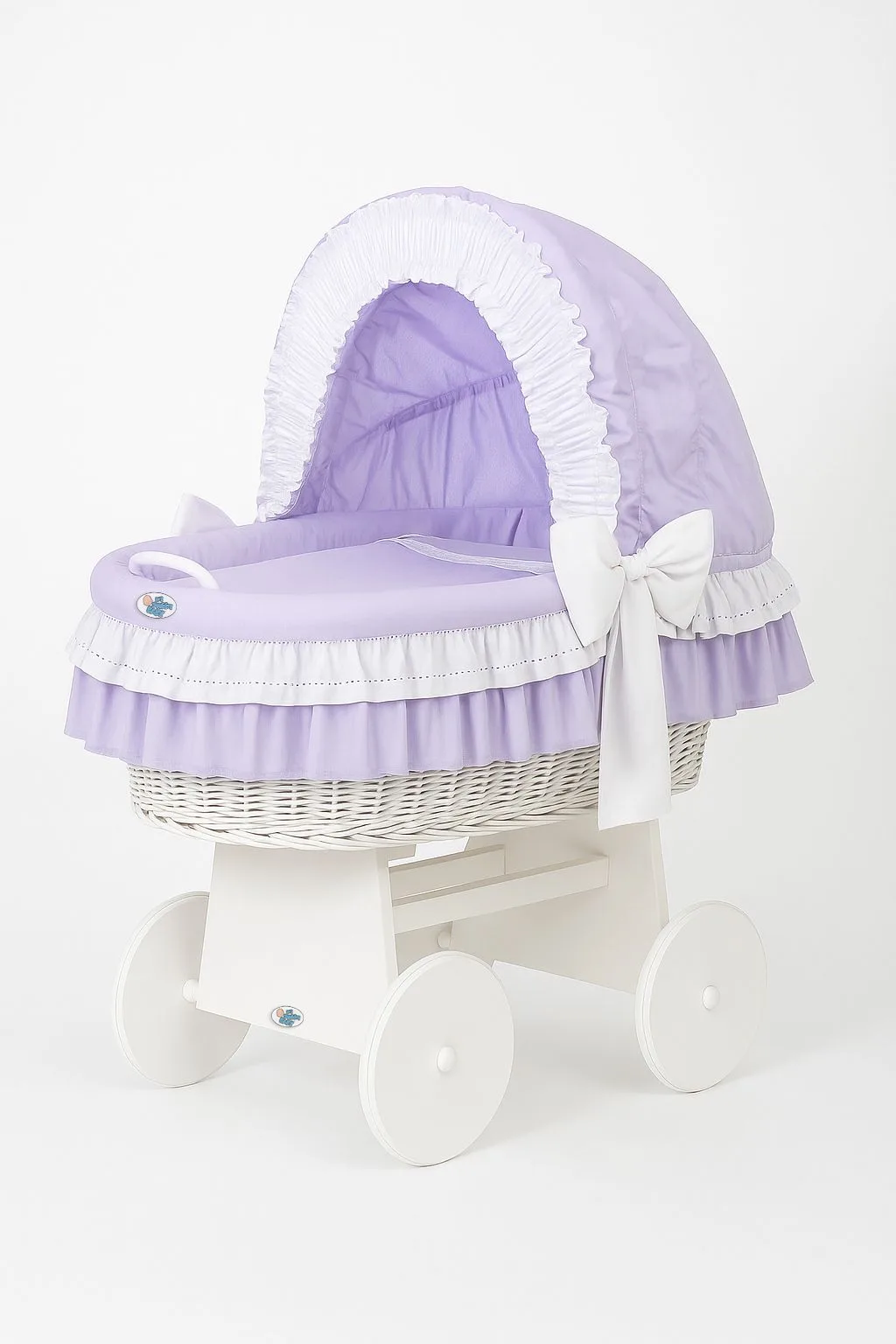 Kosz Mojżesza z budką- Little Angel biały