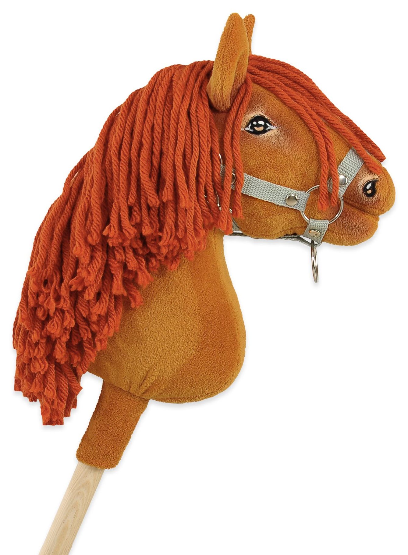 Hobby Horse Średni koń na kiju Premium rudy kasztan A4