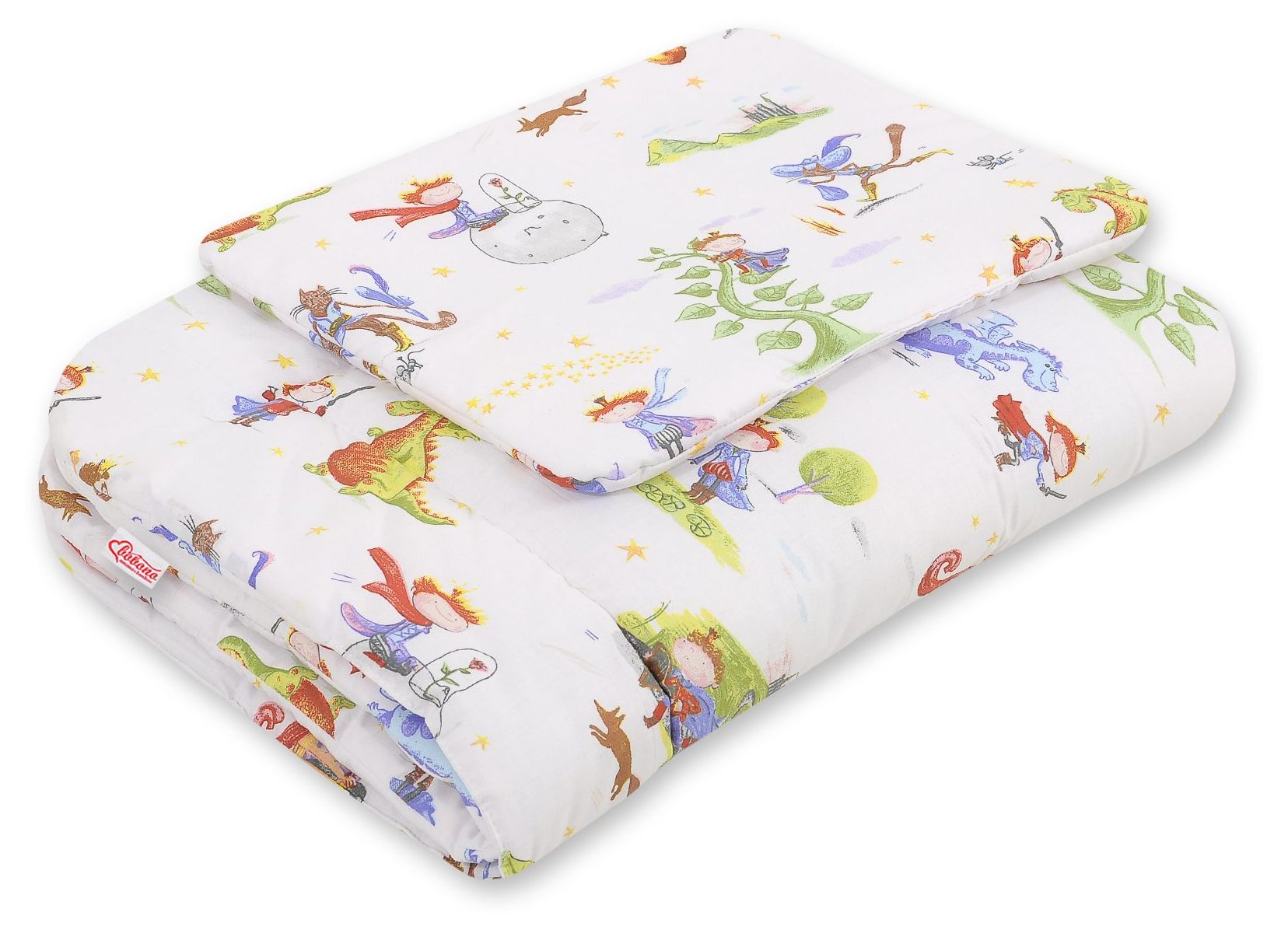 Komplet pościeli dla niemowląt z wypełnieniem 2-cz 75x100cm NEWBORN - misie niebieskie