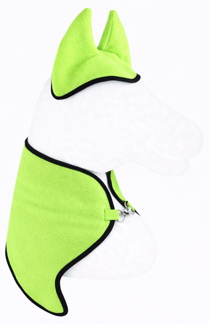 Zestaw dla Hobby Horse uniwersalny A4 i A5: polarowa derka + nauszniki – neon green