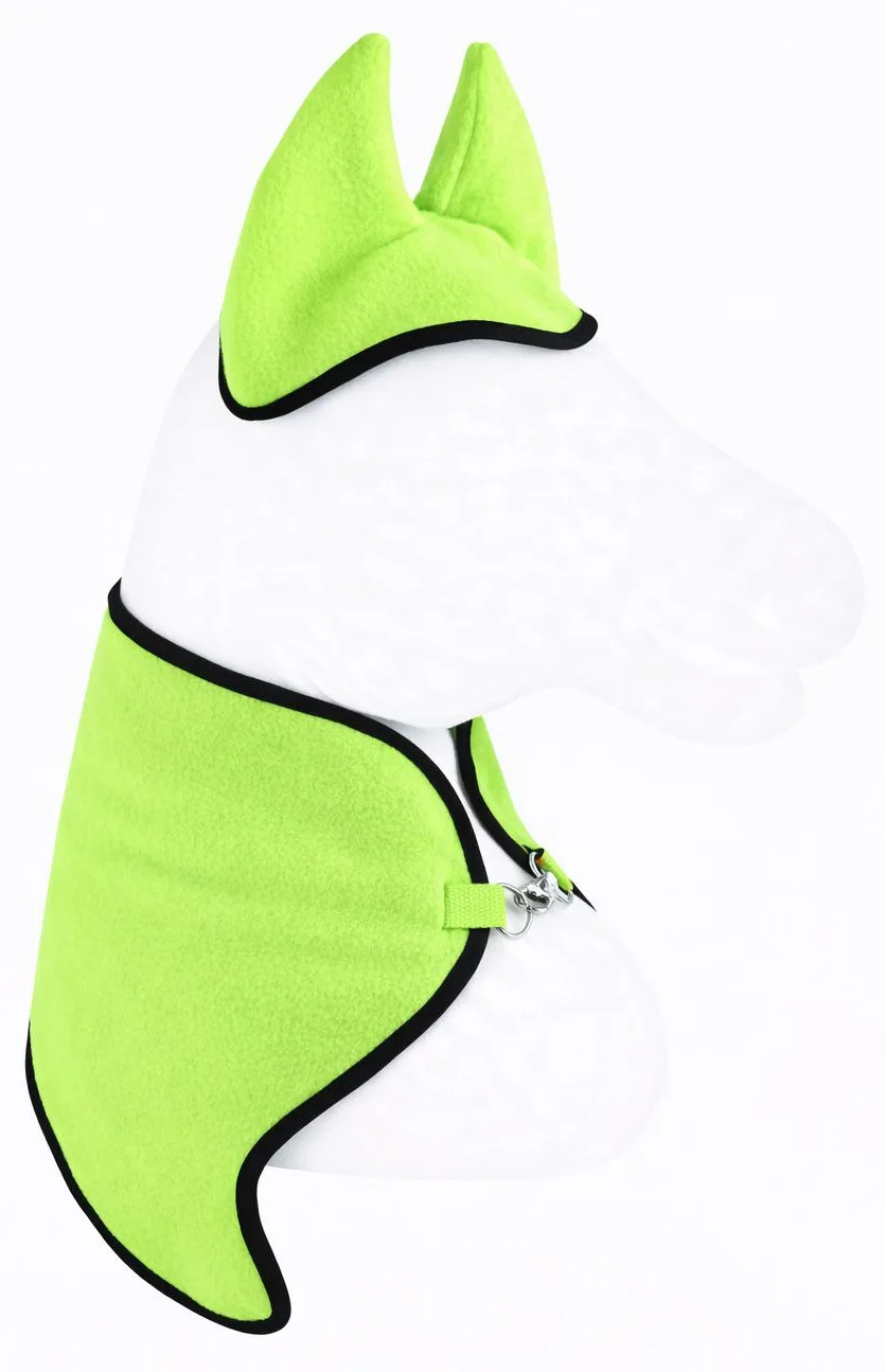 Zestaw dla Hobby Horse uniwersalny A4 i A5: polarowa derka + nauszniki – neon green