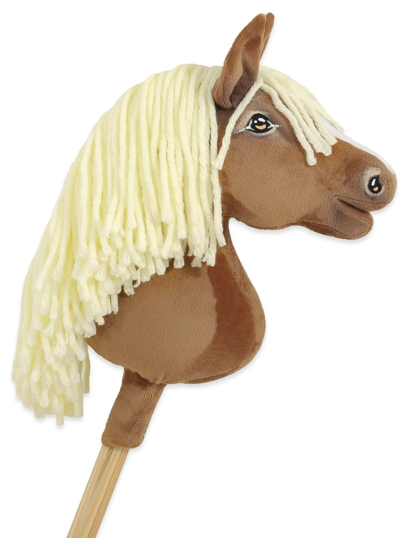 Hobby Horse Średni koń na kiju Premium jasny beżowy haflinger A4