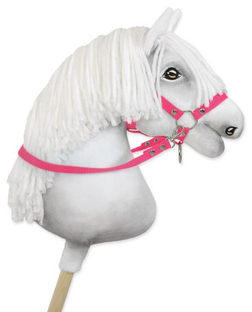 Wodze dla konia Hobby Horse – różowe