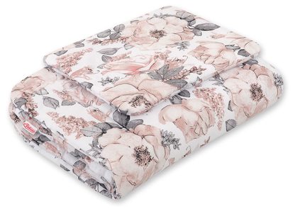 Komplet pościeli dla niemowląt z wypełnieniem 2-cz 75x100cm NEWBORN - misie niebieskie