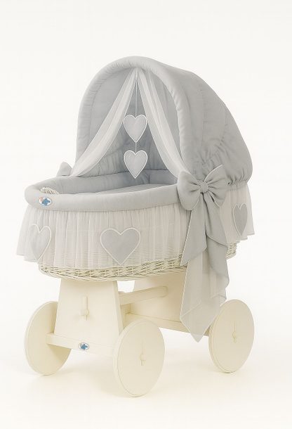 Kosz Mojżesza z budką- Little Angel biały