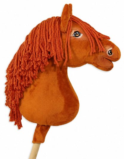 Hobby Horse Duży koń na kiju Premium - kasztan A3
