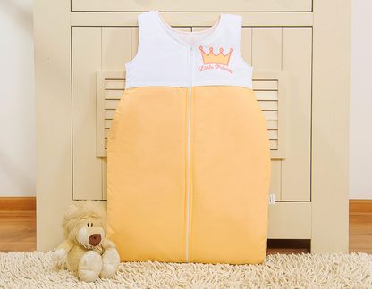 Śpiworek dla dzieci bawełniany M 6-12 mcy TOG 2.5 całoroczny ocieplany Little Princess brzoskwiniowy