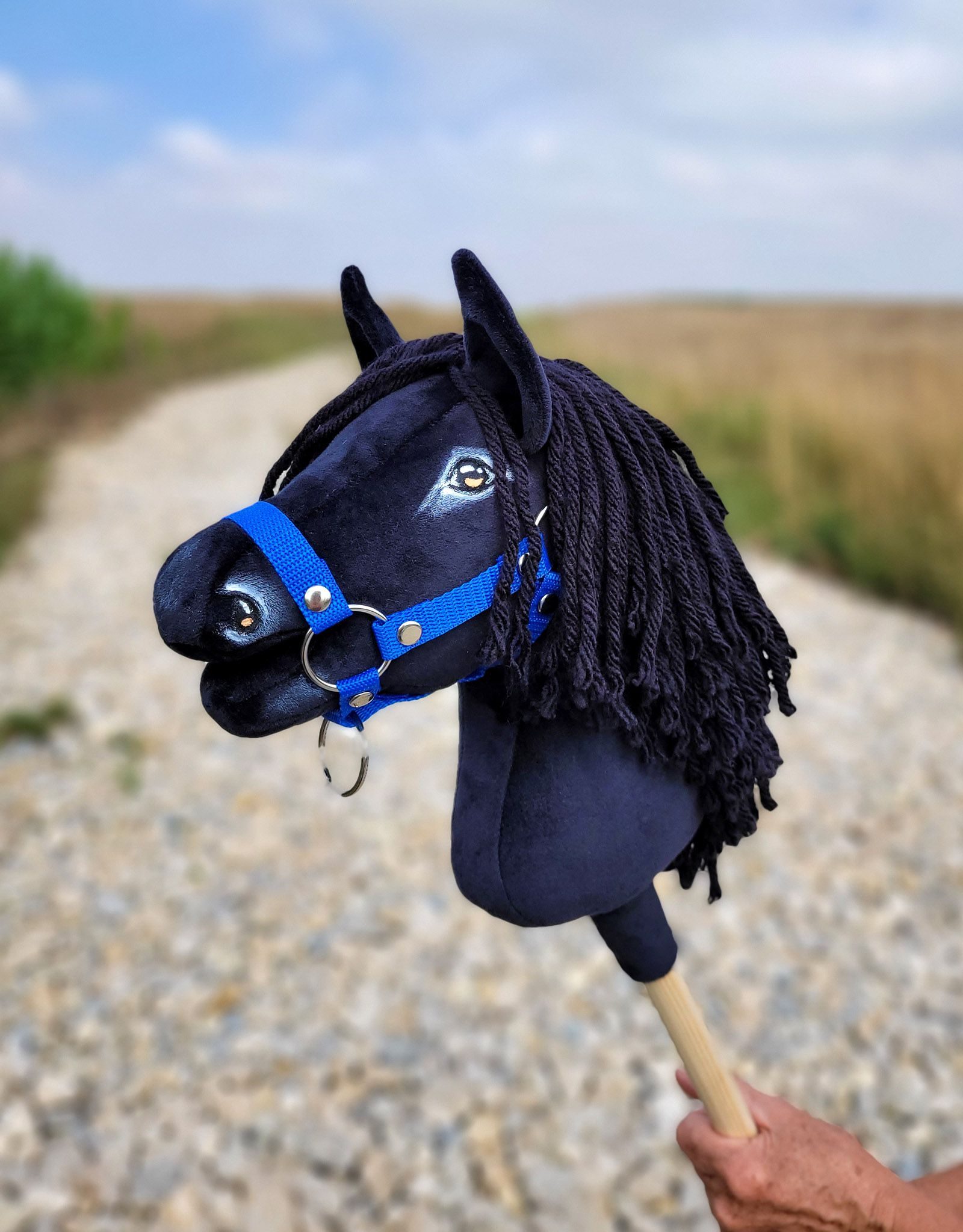 Hobby Horse Średni koń na kiju Premium czarny kary A4