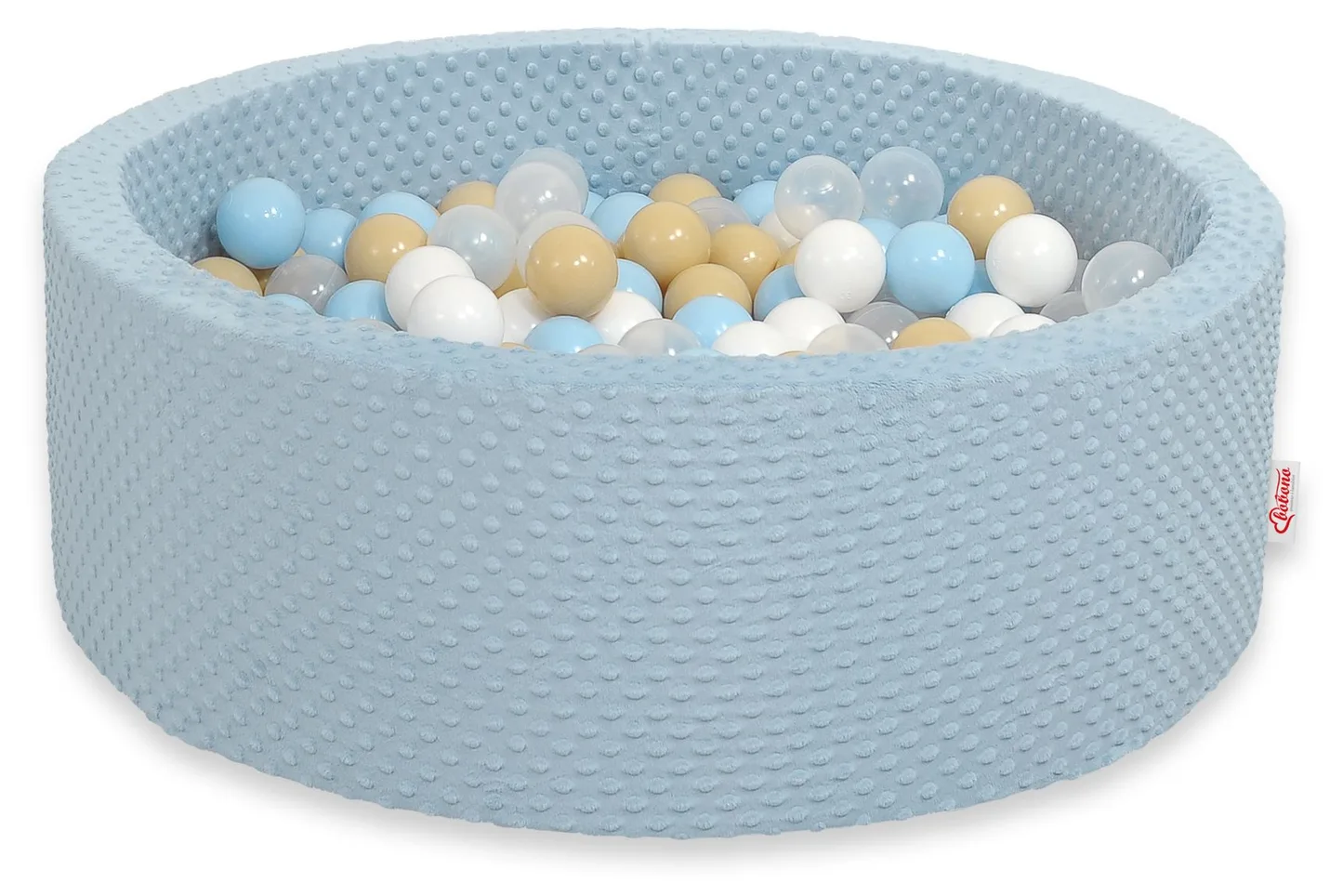 Suchy basen minky H-30 cm z piłkami 200szt.- jasnoszary