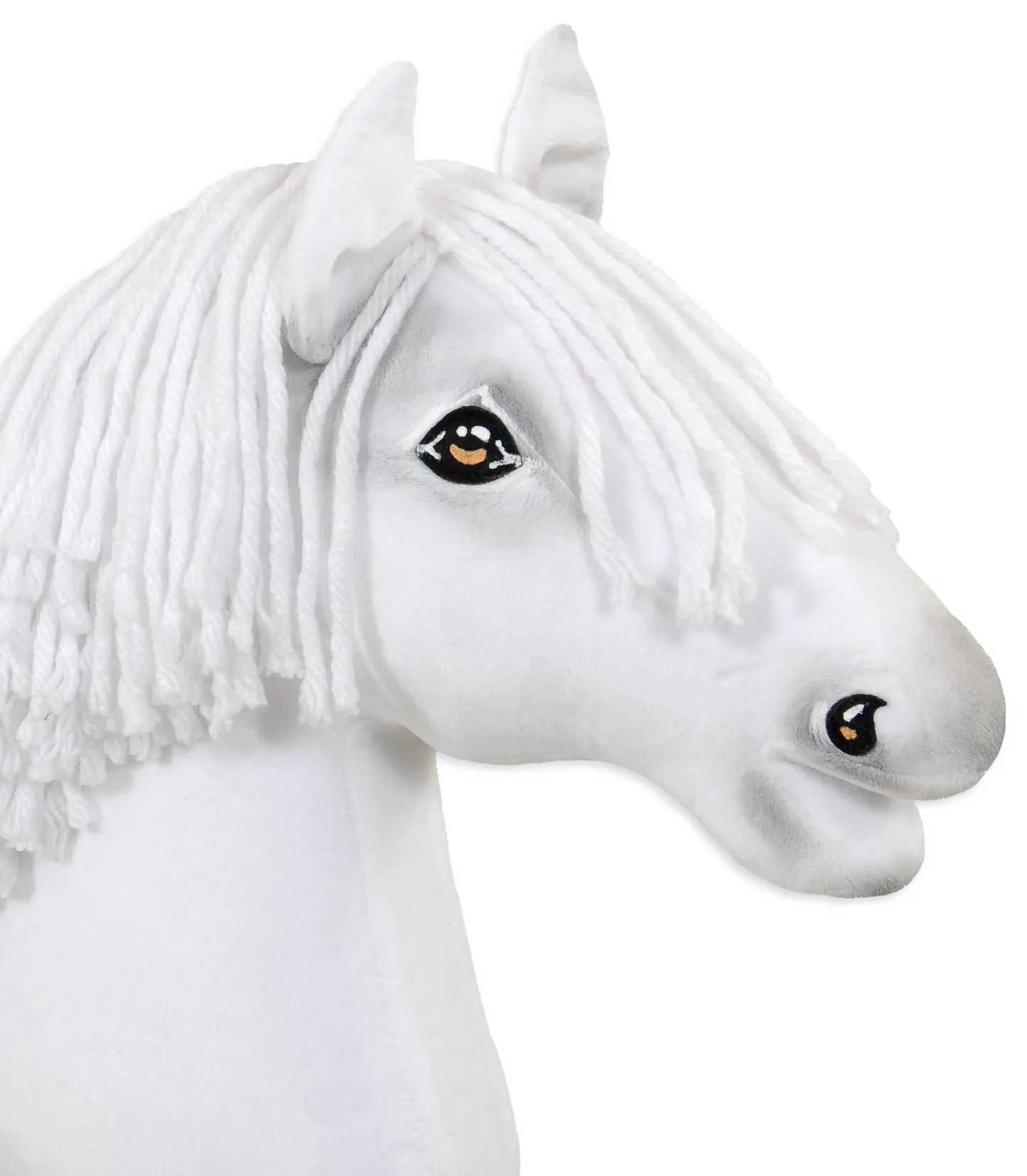 Hobby Horse Duży koń na kiju Premium - biały A3