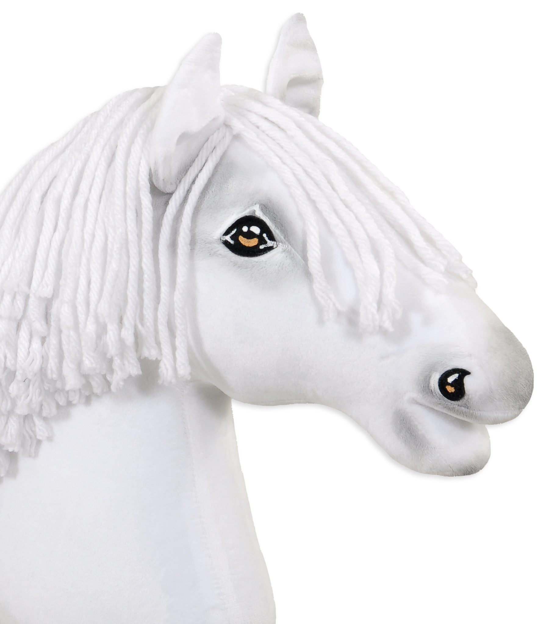 Hobby Horse Duży koń na kiju Premium - biały A3