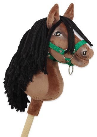 Hobby Horse Średni koń na kiju Premium brązowy gniady A4