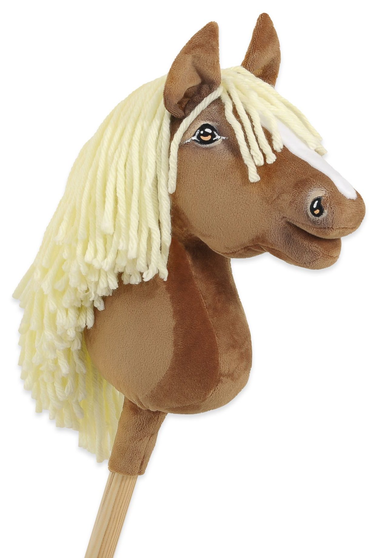 Hobby Horse Średni koń na kiju Premium jasny beżowy haflinger A4
