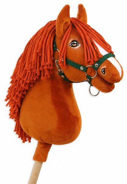 Hobby Horse Duży koń na kiju Premium - kasztan A3