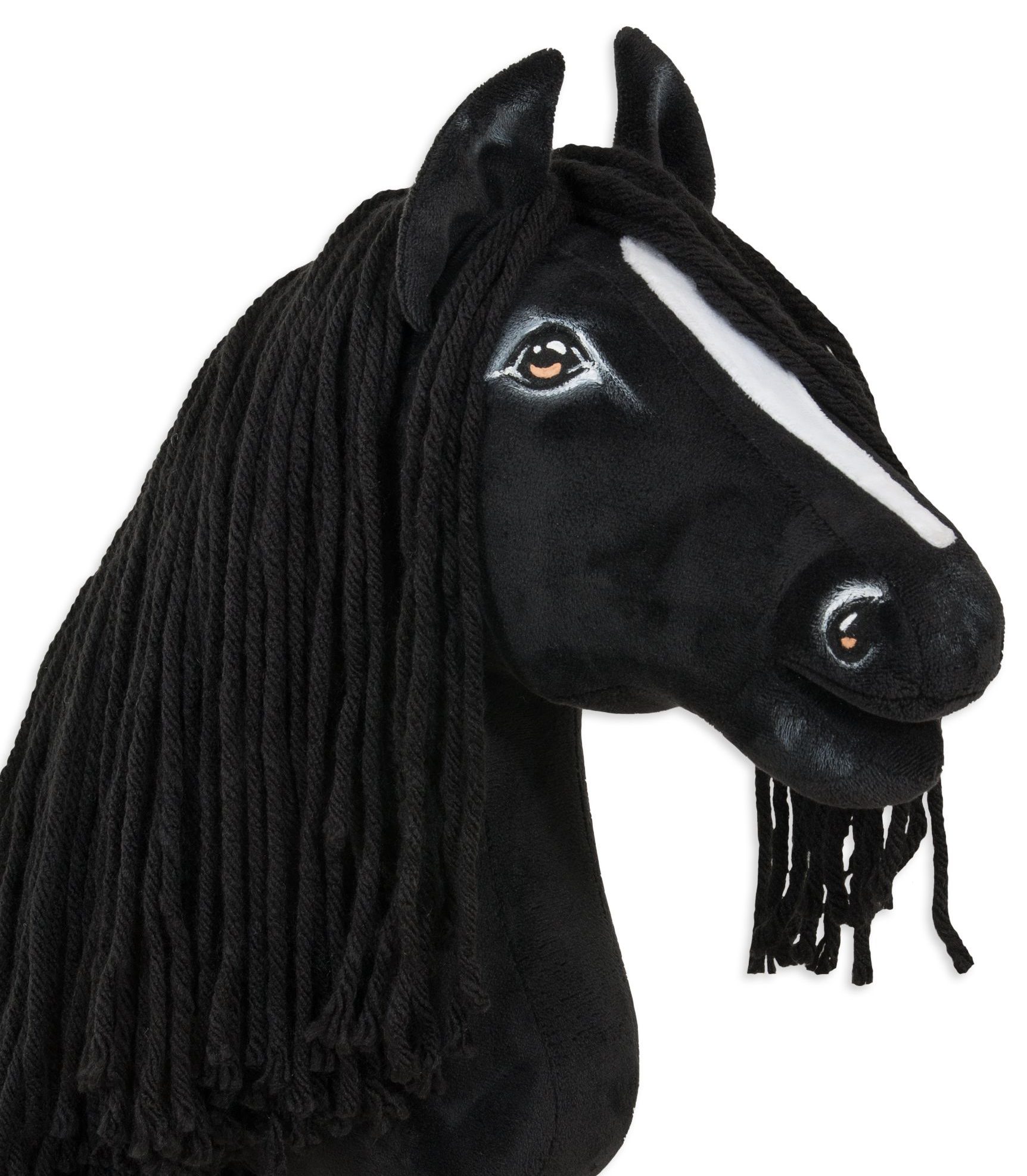Hobby Horse Duży koń na kiju Premium - fryz koń fryzyjski II A3