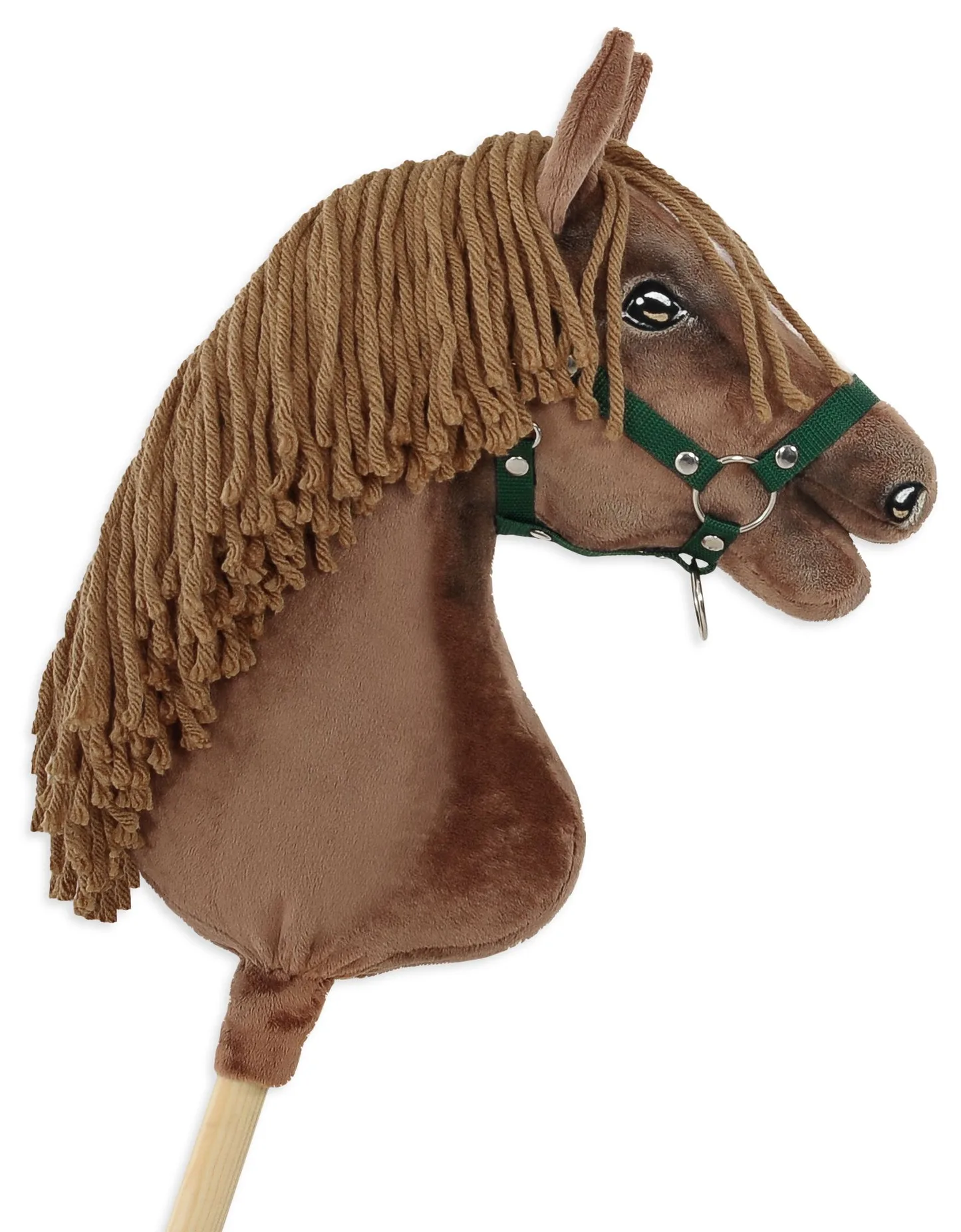Hobby Horse Duży koń na kiju Premium - ciemny kasztan A3