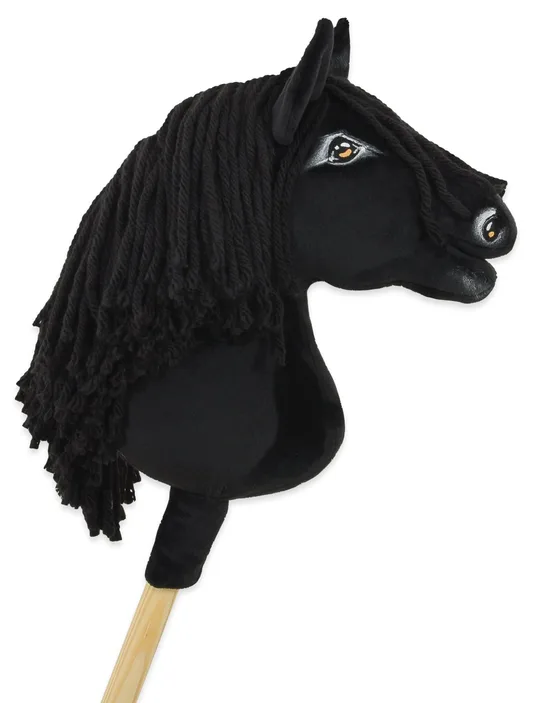 Hobby Horse Średni koń na kiju Premium czarny kary A4
