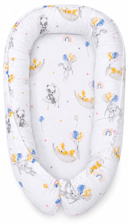 Kokon niemowlęcy dwustronny kojec otulacz Premium MY SWEET BABY- beżowy