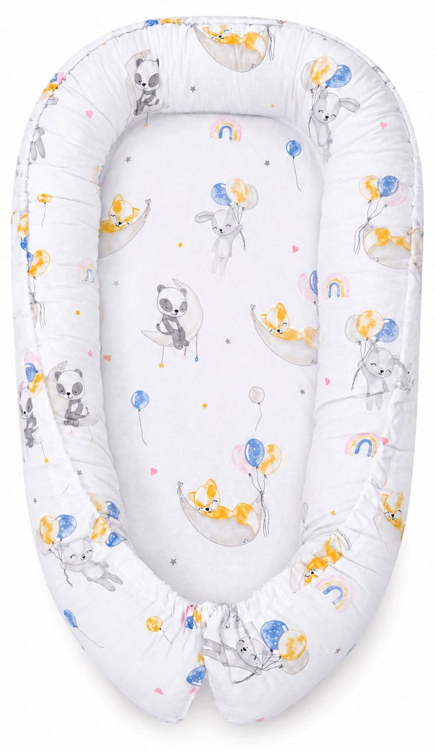 Kokon niemowlęcy dwustronny kojec otulacz Premium MY SWEET BABY- beżowy