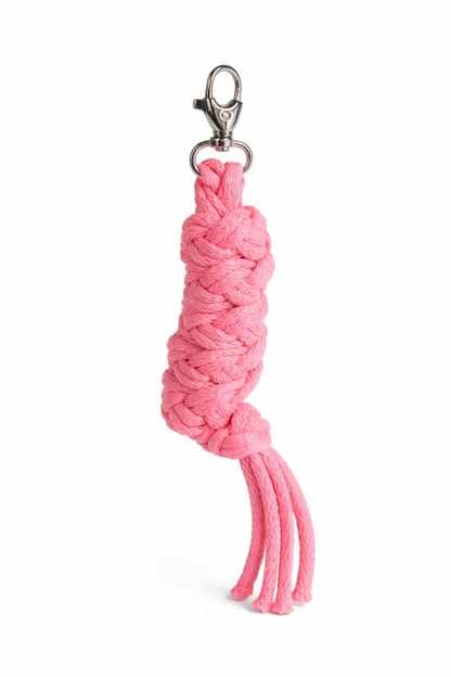Uwiąz dla konia Hobby Horse pleciony ze sznurka – neon green