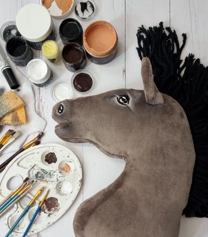 Hobby Horse Duży koń na kiju Premium - myszaty A3