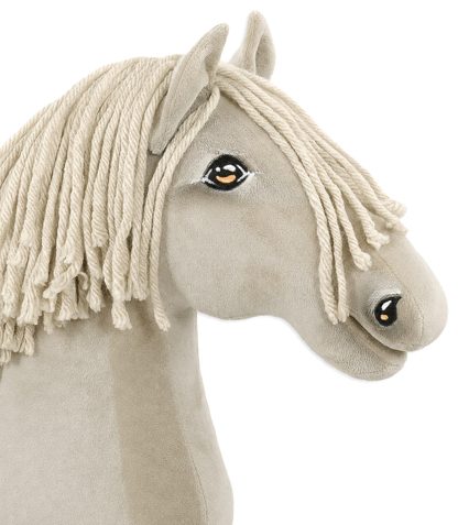 Hobby Horse Duży koń na kiju Premium - cremello A3