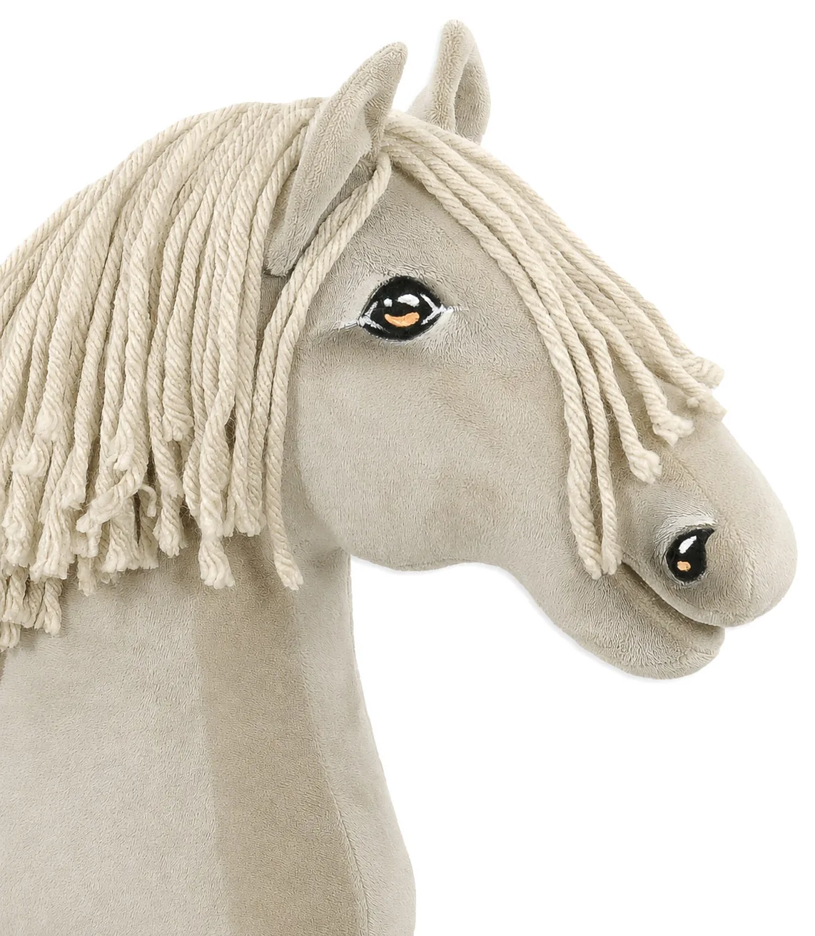 Hobby Horse Duży koń na kiju Premium - cremello A3