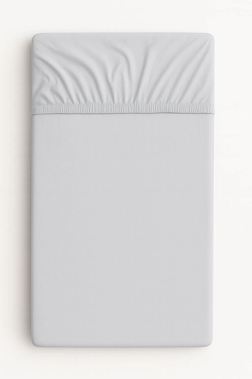 Prześcieradło bawełniane z gumką do łóżeczka 120x60 cm - miętowe