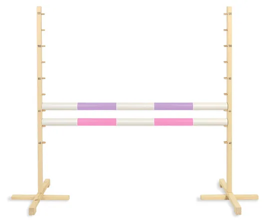 Przeszkoda skokowa do Hobby Horse 120cm, dwie belki - jasny fiolet i jasny róż